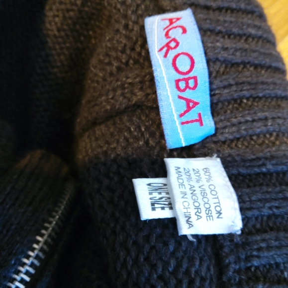 💥Nwot💥ACROBAT Brown Poncho w/ Zippered Collar - Picture 8 of 8